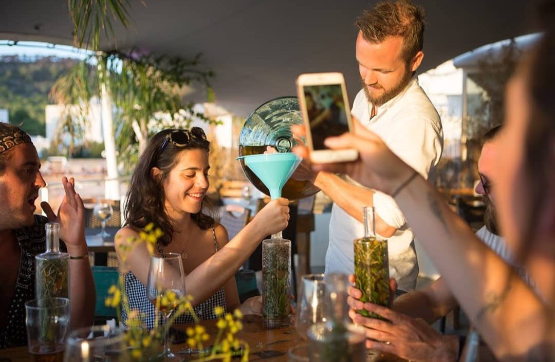 Gin tasting experience Ibiza villa